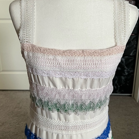 FINAL PRICE! EUC Self Portrait Lace Rainbow Ribbon Dress - Size 6 - Picture 2 of 8